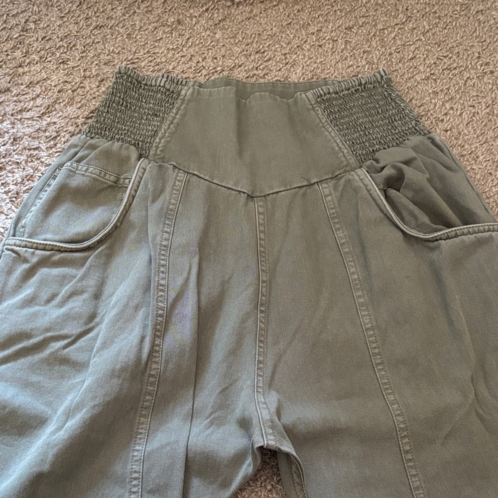 Free People Olive Green Pants - Picture 2 of 4